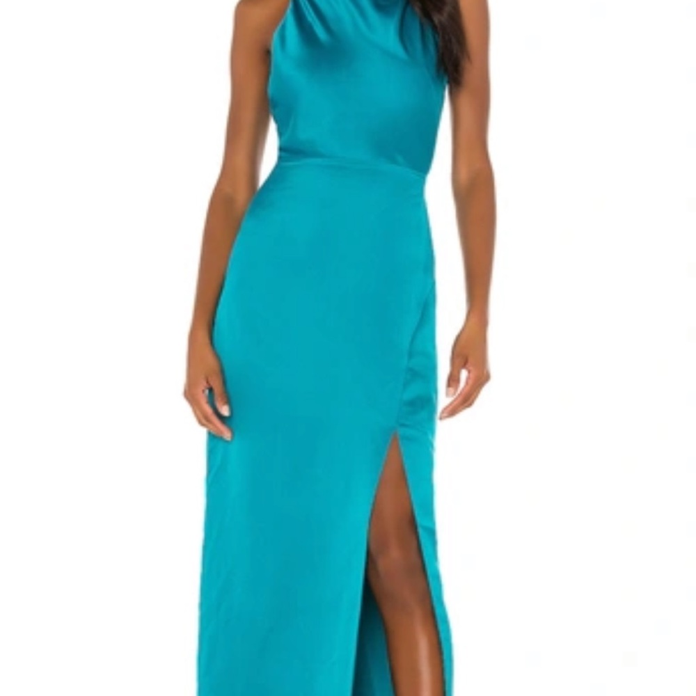 STUNNING Parker Black Yara Long Gown, Lagoon, 6, NWT, (sold out at Revolve)